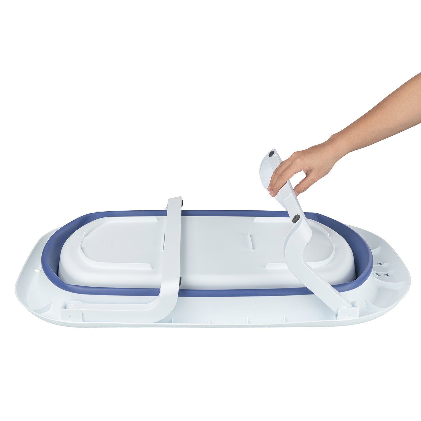 Foldable Baby Bathtub Household Hotel Ajustable Portable Newborn Baby Swimming Tub Anti-Slip Bottom Bath Bucket For Baby Shower