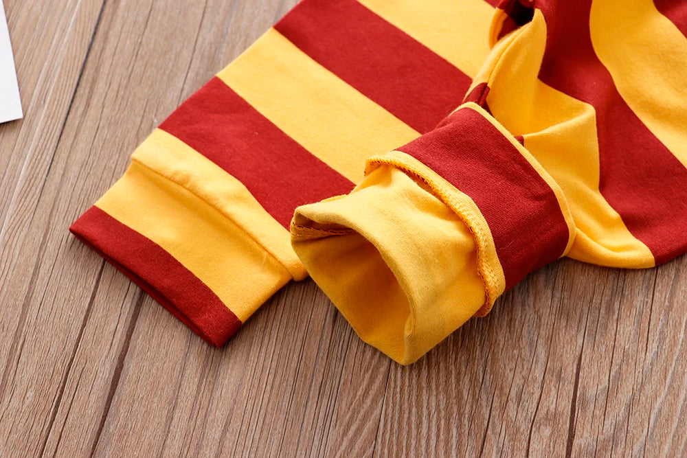 Newborn Baby Clothes 3 Pieces Sets 2023 Halloween Little Wizard Tops+Pants+Hat Toddler Babe Boy Girl Outfits