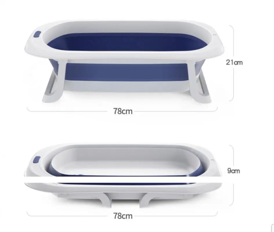 Foldable Baby Bathtub Household Hotel Ajustable Portable Newborn Baby Swimming Tub Anti-Slip Bottom Bath Bucket For Baby Shower