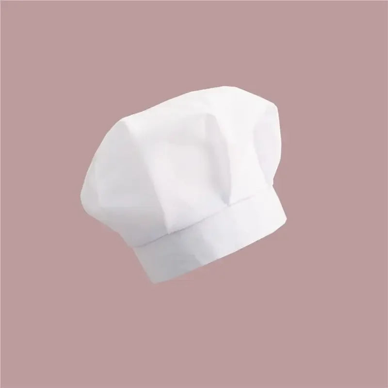 Cute Baby Chef Apron and Hat Infant Kids White Cook Costume Photography Prop Newborn Hat Apron