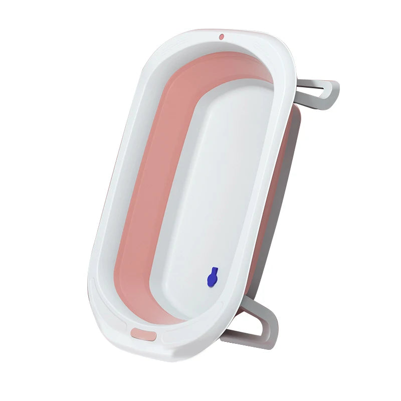 Foldable Baby Bathtub Household Hotel Ajustable Portable Newborn Baby Swimming Tub Anti-Slip Bottom Bath Bucket For Baby Shower