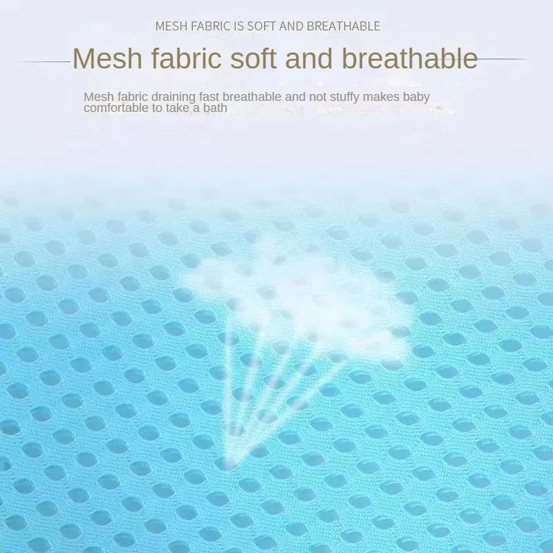 Newborn Adjustable Bathtub Pillow Seat Cushion Cross-shaped Anti-slip Baby Bath Net Mat Children Bathtub Shower Cradle Bed Seat