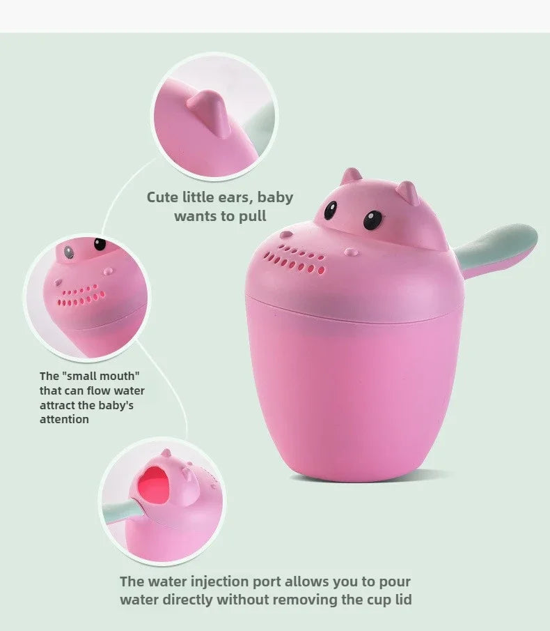 Baby Shampoo Rinser Durable Kids Shampoo Rinse Cup Bath Shower Washing Head Children Bathing Baby Shower Spoons