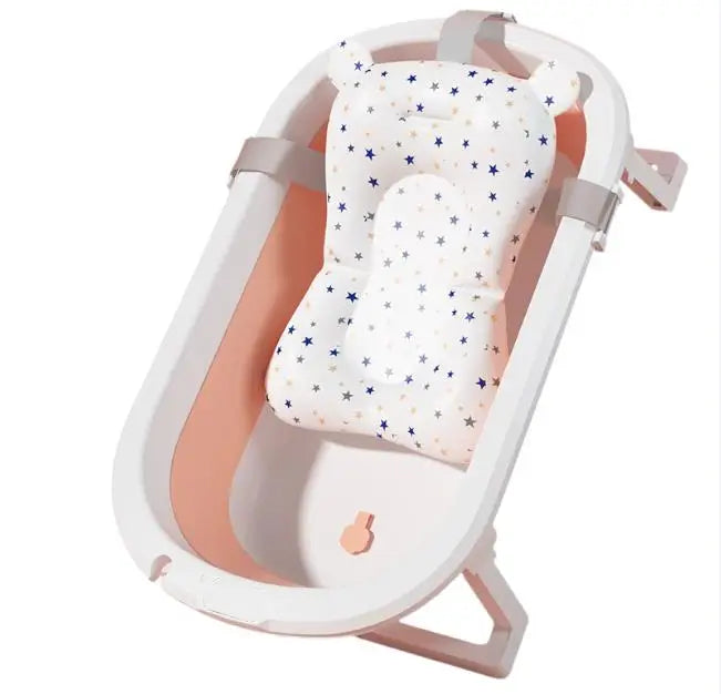 Foldable Baby Bathtub Household Hotel Ajustable Portable Newborn Baby Swimming Tub Anti-Slip Bottom Bath Bucket For Baby Shower