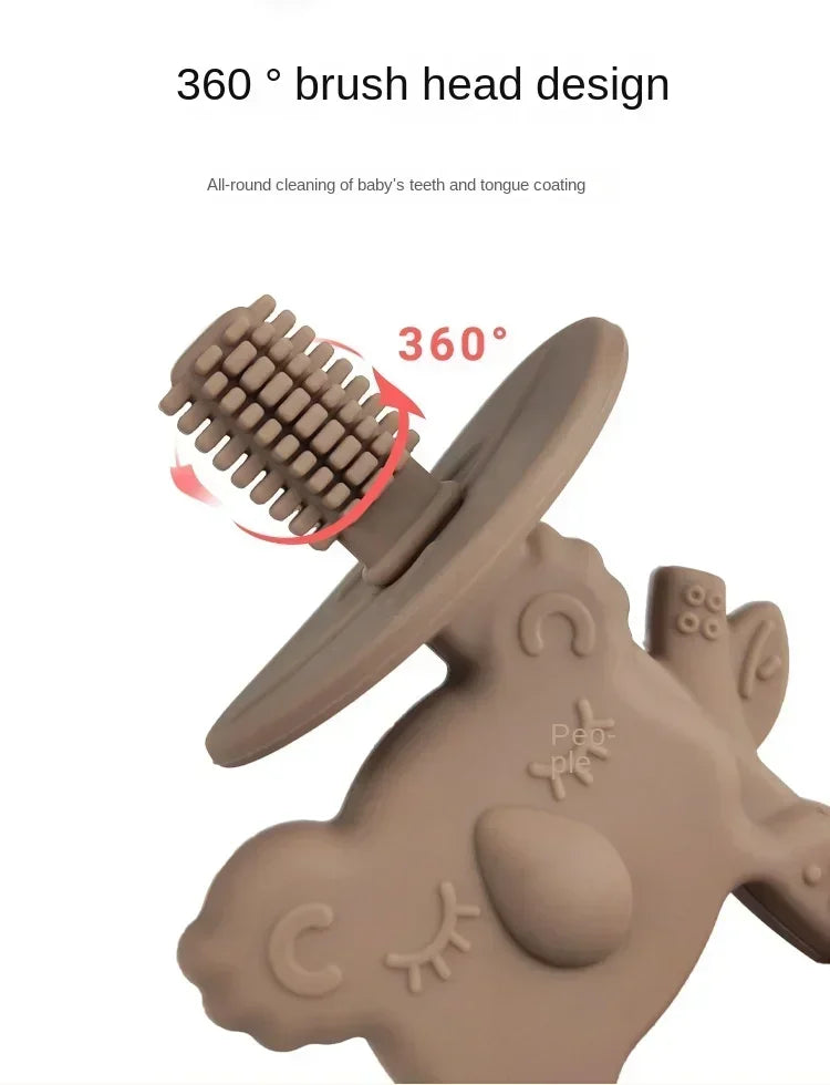 Animal Koala Safe Toddle Teether Chew Toy Teething Ring Infant Baby Silicone Training Toothbrush BPA Free Rodent Baby Accessorie