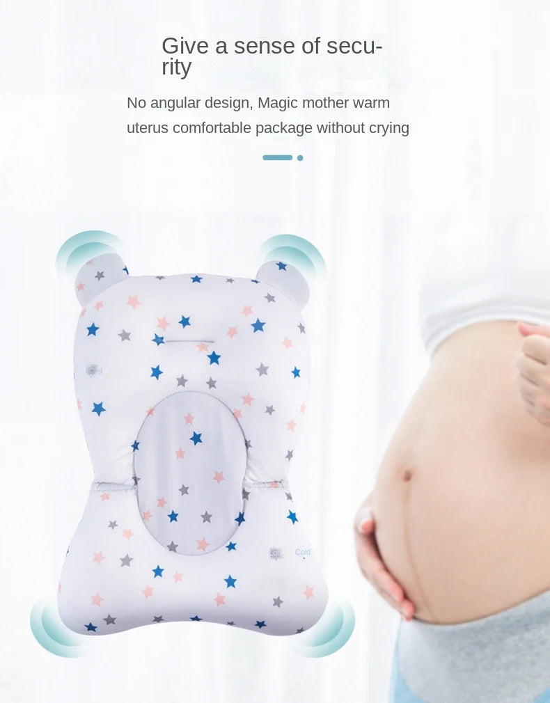 Portable Baby Bathtub Pad Ajustable Bath Tub Shower Cushion Newborn Support Seat Mat Foldable Baby Bath Seat Floating Water Pad